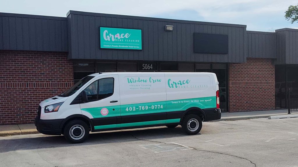 Grace Window Cleaning work van for the local crew